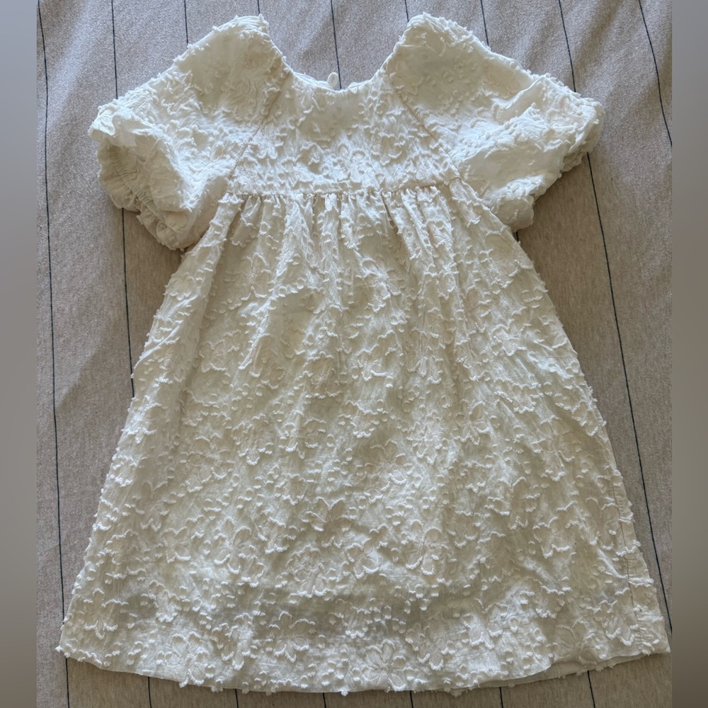 Elegant White Lace Kids Dress